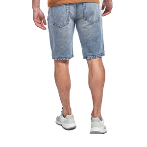 Short en jean déchiré brodé vintage pour homme – Style décontracté et tendance pour l'été - Product Image 4