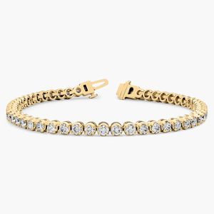 Lab Grown Diamond Tennis Bracelet 14K White Gold 4 Carat Brilliant Cut IGI Certified Luxury Wedding Party Anniversary Gift Women - Product Image 5