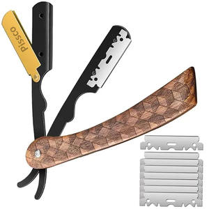 Navaja de afeitar plegable para barbería, cuchilla de peluquero para cortar y entresacar el cabello, soporte para cuchillos de salón de belleza - Product Image 6