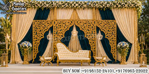 แผงโค้งมหราบสไตล์พระราชวังมุกุฎเกลางสำหรับงานแต่งงานแบบอิสลาม - Product Image 3