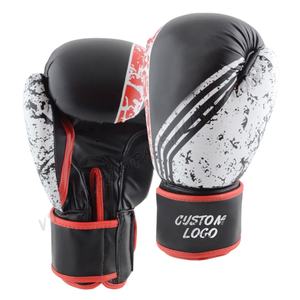 Gants de boxe de qualité supérieure pour entraînement de combat, marque privée, logo personnalisé, cuir PU, Muay Thai, entraînement de boxe - Product Image 1