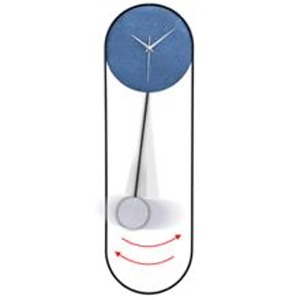 Trendy Style Blue <b>Wall</b> <b>Clock</b> With Moving And Sounding Feature Ideal For Living Room And Bedroom Adds Fun And Interactive <b>Decor</b> - Product Image 2