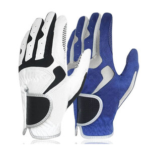 Best Selling Customized Color Left Handed Golf <b>Gloves</b> Premium PU Leather Adjustable Wrist Strap Stable <b>Grip</b> Breathable - Product Image 1