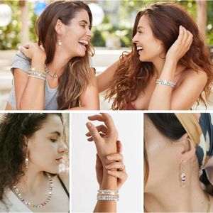 ลูกปัดทรงกลมยาว12สี1กล่อง600ชิ้นลูกปัดคริสตัลพลอยเทียมทรงหลวม8มม. สำหรับเครื่องประดับแวววาวแบบ DIY - Product Image 3