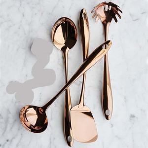 Modern Look Stainless Steel Rose <b>Gold</b> Kitchen Utensils Set with Luxury Royal Look Cutlery Set for Restaurant Wedding Home Hotel - Product Image 1