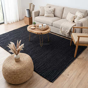 Boho Cotton Area Rug with Bold Geometric Diamond Design for Living Room, Bedroom & Modern Interior Decoration - Product Image 1