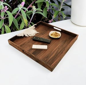 Unicorn Handicrafts Durable Easy Clean Natural Finish <b>Wooden</b> Dining Serving <b>Tray</b> Handmade Food <b>Table</b> <b>Tray</b> Catering Restaurant - Product Image 4