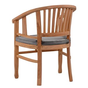 Luxury Solid Teak Wood Modern Bistro Outdoor Dining <b>Chair</b> with Cushion <b>Stackable</b> & Eco-Friendly - Product Image 4