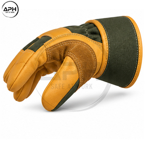 Guantes de Trabajo de Cuero con Puño Largo, Diseño Moderno, Logotipo Personalizado, OEM, ODM, Marca Privada, Venta al Por Mayor, Guantes Canadienses - Product Image 4