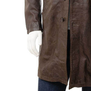 OEM Wholesale Genuine Leather Canvas Front Custom Men High Quality Stylish Comfortable Outdoor Waterproof Winter <b>Jacket</b> Full - Product Image 4