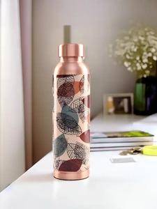 Pure Copper Beer Bottle 250ml Classic Design <b>Large</b> Capacity Leakproof Push-Pull Lid Dishwasher <b>Safe</b> Gift for Home & Hotel Use - Product Image 4