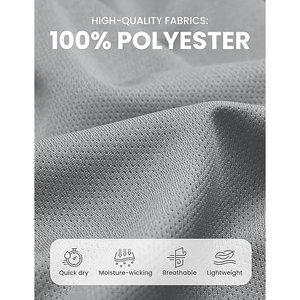 Pantalones Cortos Deportivos de Poliéster Catiónico para Hombre, Color Intenso, Vibrante, para Correr, Entrenamiento, Secado Rápido, Resistentes a la Decoloración, Tono Intenso - Product Image 2