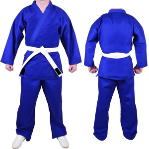 Five B Unisex Adult Karate Gi Uniform <b>Set</b> 100% Cotton Durable Plain Dyed Regular Fit Martial Arts Wear with Black Belt - Product Image 1