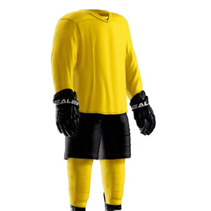 Uniforme de Hockey sobre Hielo para Adultos, 100% Poliéster, Absorbente de Humedad, Color Sólido, Secado Rápido, Manga Larga - Product Image 3