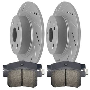 Dischi Freno Posteriori Forati e Pastiglie per Honda Accord Acura TSX 2009-2017 - Product Image 4