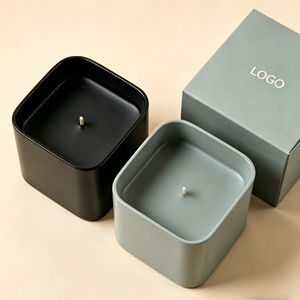 Velas Aromáticas de Cera de Soya de Lujo en Frascos de Vidrio con Logotipo de Marca Personalizado, Embalaje de Marca Privada, Caja de Regalo para Días Festivos - Product Image 3