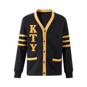 Sorority <b>Sweater</b> Manufacturer Sigma Gamma Rho V-Neck Custom Knitted Embroidery Letters Casual Divine Button <b>Cardigan</b> - Product Image 1