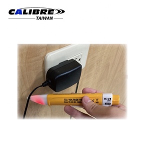 Taiwan Calibre Automotive Non-Contact AC Voltage Tester Pen 80-1000V Range III Light Sound Indications Battery <b>Socket</b> Test Kit - Product Image 2