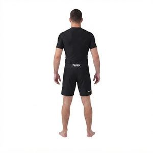 Customized Black&Gold Team Spandex MMA <b>Grappling</b> <b>Shorts</b> for Men-Sublimated Activewear - Product Image 2