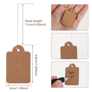 High Quality Clothing Hang <b>Tags</b> with Custom Your Own Brand Logo for <b>Clothes</b> Bags and Shoes Hot Selling - Product Image 1