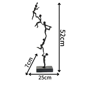 Figurine décorative en métal noir pour enfants, objet décoratif de table pour la décoration de la chambre, de la salle de classe, de la crèche et de la salle de jeux - Product Image 5