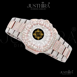 Most Selling Waterproof Moissanite Diamond Watch for Men Luxury <b>Wristwatch</b> with Durable Construction Available At Best Price - Product Image 5