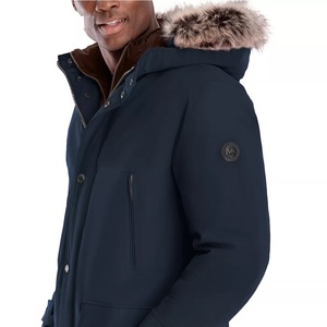 Parka Homme Grande Taille de Qualité Supérieure Imperméable Coupe-Vent Chaud pour Toutes les Saisons avec Capuche Réglable Épaisse et Longue - Product Image 2