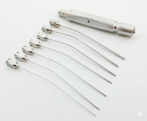 Tubes d'aspiration de tympanoplastie de haute qualité, poignée Luer Lock, instruments nasaux ORL, ensemble d'instruments manuels en acier inoxydable réutilisables - Product Image 3