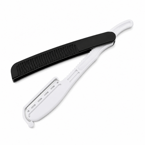 Rasoir jetable à lame simple pour homme, manche en acier inoxydable de haute qualité, lame en acier inoxydable, pour salon de coiffure - Product Image 5
