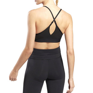 Soutien-gorge de sport pour femme, grande taille, à maintien élevé, dos élégant, avec logo personnalisé, pour le yoga et l'entraînement en salle de sport - Doux, respirant, en Spandex/Nylon - Product Image 3