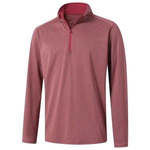 Sudadera de golf para hombre con cremallera de 1/4, cuello simulado, a rayas, de secado rápido, para rendimiento deportivo, capa intermedia, 2026 - Product Image 1