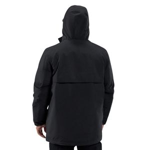 Mens Black <b>Waterproof</b> Hooded <b>Winter</b> <b>Jacket</b> Full Zip Windproof Thermal Outdoor Rainproof Longline Sportswear Coat - Product Image 6