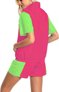 Traje Cortavientos de Alta Calidad para Mujer, Nuevo Diseño, Conjunto de 2 Piezas, Transpirable, con Capucha y Cuello Ajustable - Product Image 6