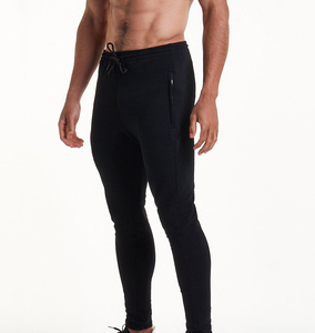 <b>Men's</b> Black Sweatpants Elastic Waist Drawstring Casual Fit Spandex Cotton Blend Breathable Knitted Fabric Spring Wear - Product Image 4