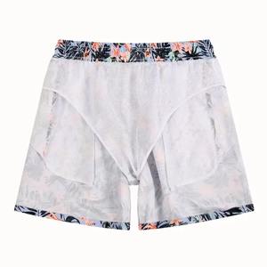 Men's Customizable Logo Street Style Cotton Twill Shorts Mid Waist Loose Solid Pattern Embossed Printed Shorts - Product Image 5