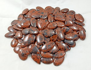 2026 Marconi Obsidiana de Alta Calidad, Cabujón de Corte Ovalado, Natural, Suelta, para Fabricación de Joyas Curativas, Venta al por Mayor a Granel - Product Image 3