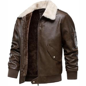 Chaquetas de Cuero Casuales para Hombre al por Mayor, Chaqueta de Cuero Personalizada, Chaqueta de Invierno para Hombre - Product Image 2