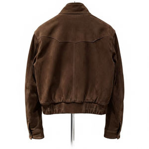 Nuevas Chaquetas de Cuero de Gamuza con Logotipo Personalizado RTS para Mujer, Producto de Moda, Chaqueta Vintage, Ropa Urbana, Prendas Exteriores Clásicas para Mujer - Product Image 2