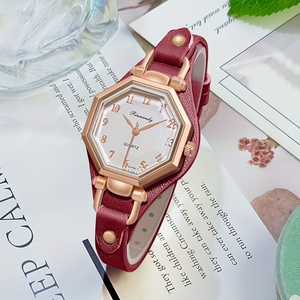 Reloj de Pulsera Casual Analógico para Mujer 192058 con Correa de Cuero PU, Relojes de Cuarzo de Lujo, Regalo para Mujer - Product Image 1