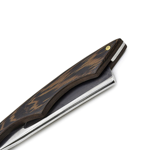 Outils de rasage pour hommes, rasoir et lames, couteau à raser pliable à manche en bois, porte-rasoir droit en acier inoxydable - Product Image 5