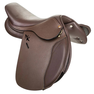 High Quality Customizable Soft Natural Leather <b>Equestrian</b> Dressage Saddle Wood English horse racing products from India - Product Image 1