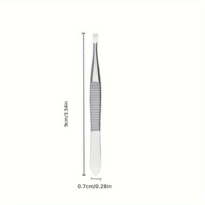 High Precision Slanted Tip Eyebrow Tweezers Professional Hair <b>Removal</b> <b>Tool</b> for Facial Hair Eyebrow Shaping - Product Image 2