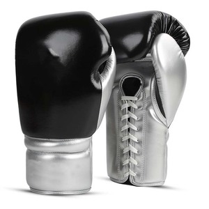 Guantes de Boxeo Profesionales de Alta Calidad, 10oz, Personalizables, Transpirables, Unisex, de Cuero, para Entrenamiento de Artes Marciales - Product Image 1