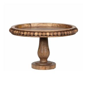 Best Seller Solid Walnut Wood Cake Stand Large Round Pedestal Dessert Display Tray Elegant <b>Kitchen</b> <b>Decor</b> <b>Item</b> - Product Image 5