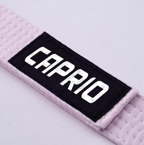 Ceinture de compétition personnalisée Caprio en coton premium pour l'entraînement et la compétition de karaté, taekwondo, judo, kung-fu, jiu-jitsu - Product Image 1