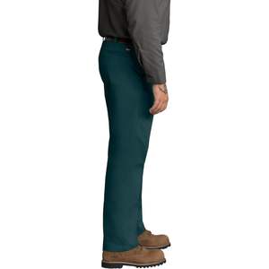 กางเกงทำงานผู้ชายสีเขียวสน รุ่น 29W X 30L ป้องกันคราบ ดีไซน์หน้าเรียบ - Product Image 6