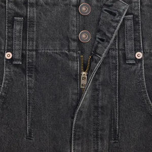 Nouvelle Arrivée Short en jean mini taille haute pour femme, effet ventre plat, avec revers en jean - Product Image 3