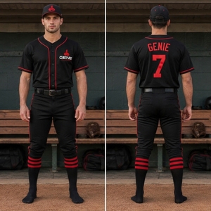 Baseball Uniform High Performance <b>Athletic</b> Apparel Built With Durable Breathable Fabric For Baseball Practice Competitive - Product Image 2