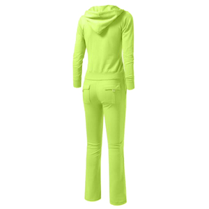 Conjunto Deportivo de Dos Piezas para Mujer, de Alta Calidad, Informal, de Invierno, con Capucha, Transpirable, 100% Algodón, Lavado Ácido, Color Sólido, a la Moda - Product Image 3