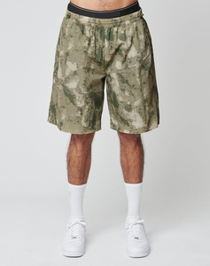 Men Camouflage Hooded Tracksuit Set Quick Dry Lightweight Polyester Sporty Summer Shorts Full Sleeve <b>Zipper</b> Fly Side Pockets - Product Image 2